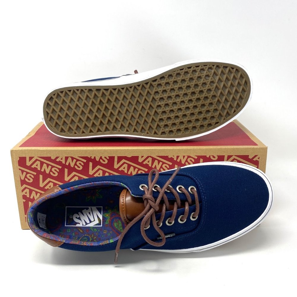 Vans Shoes Men's Size Era 59 C&L Dress Blue Canvas Skate Low Top VN000UC6DCU - Picture 3 of 11